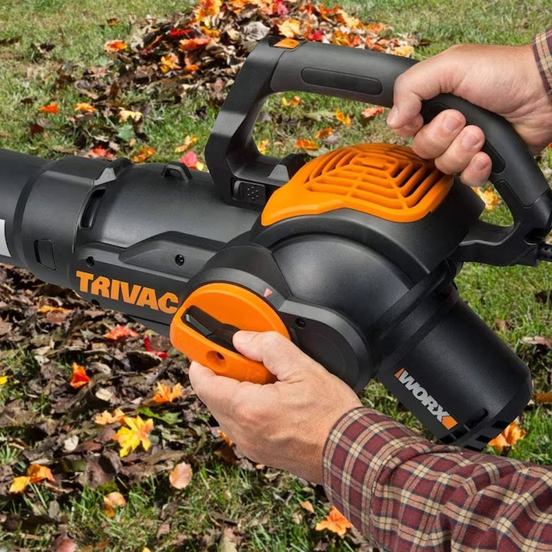 Trivac 620-CFM 70-MPH Corded Electric Handheld Leaf Blower