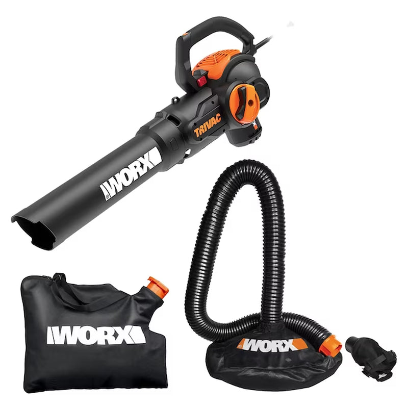 Trivac 620-CFM 70-MPH Corded Electric Handheld Leaf Blower